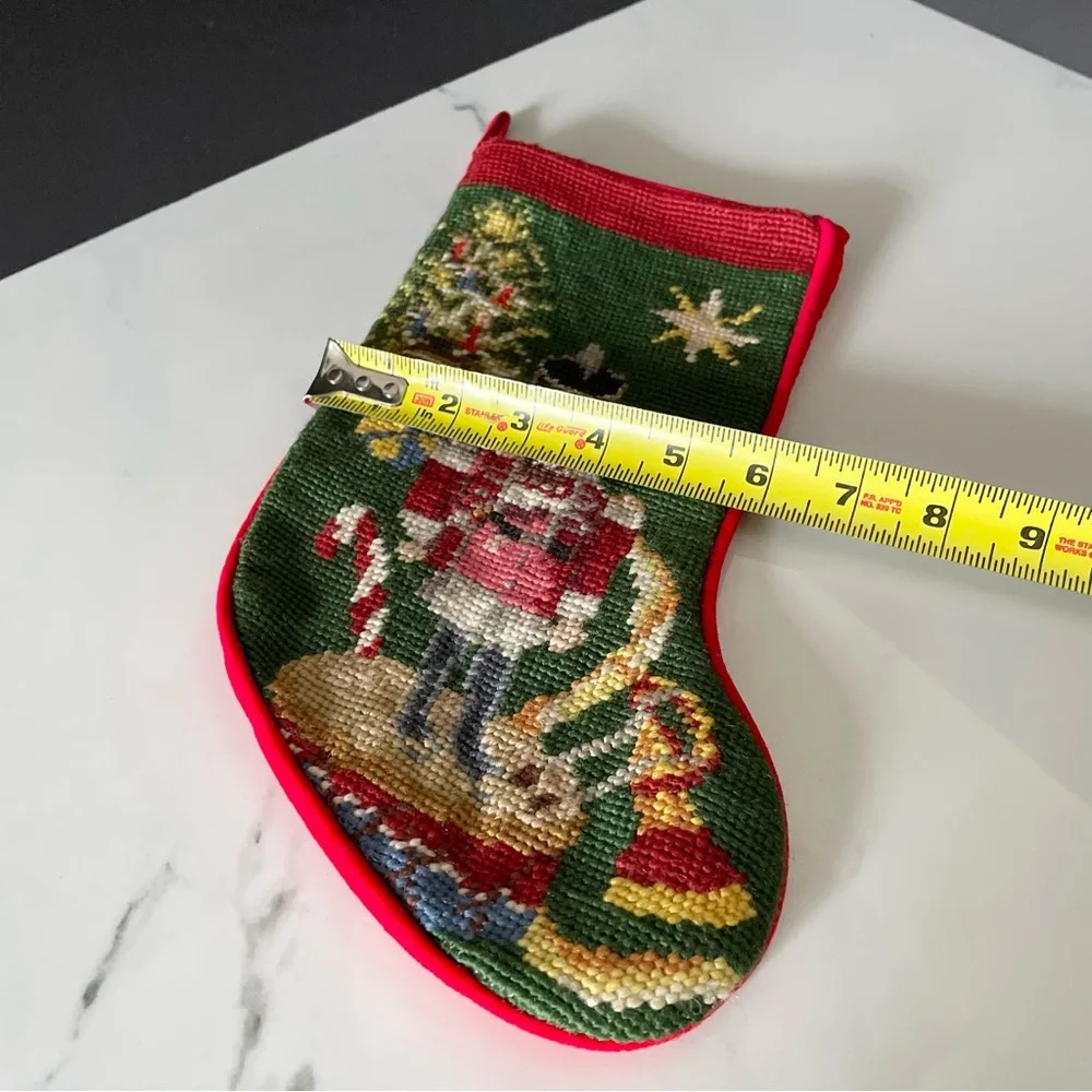 Nutcracker Needlepoint Holiday Stocking